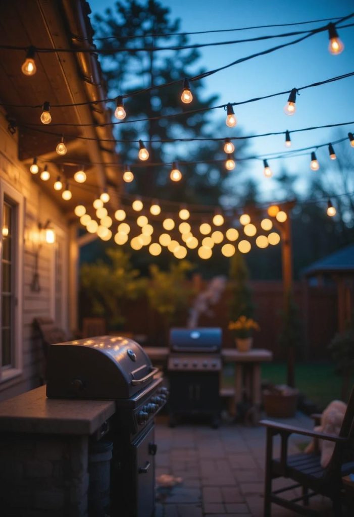 Hang a String Light Canopy