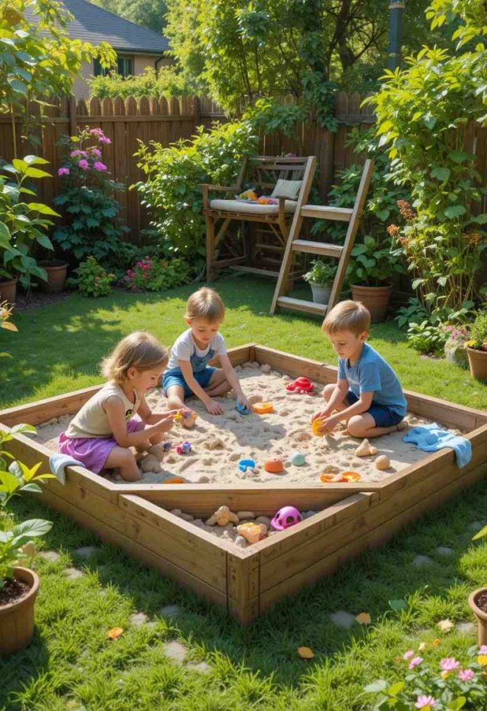 Include a Sandpit for Imaginative Play