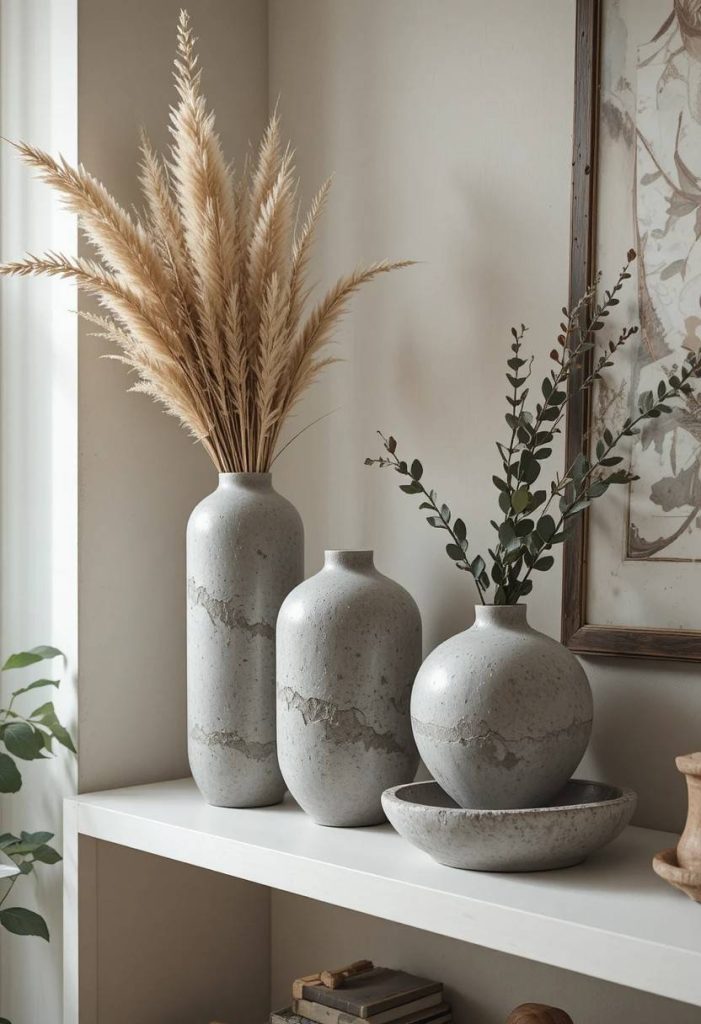 DIY Concrete-Effect Vases and Vessels: Designer Accessories for $5