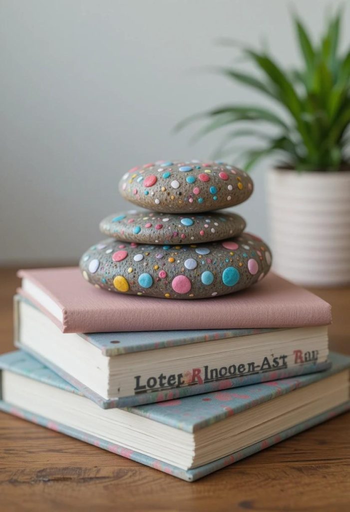 Painted Rock Paperweights