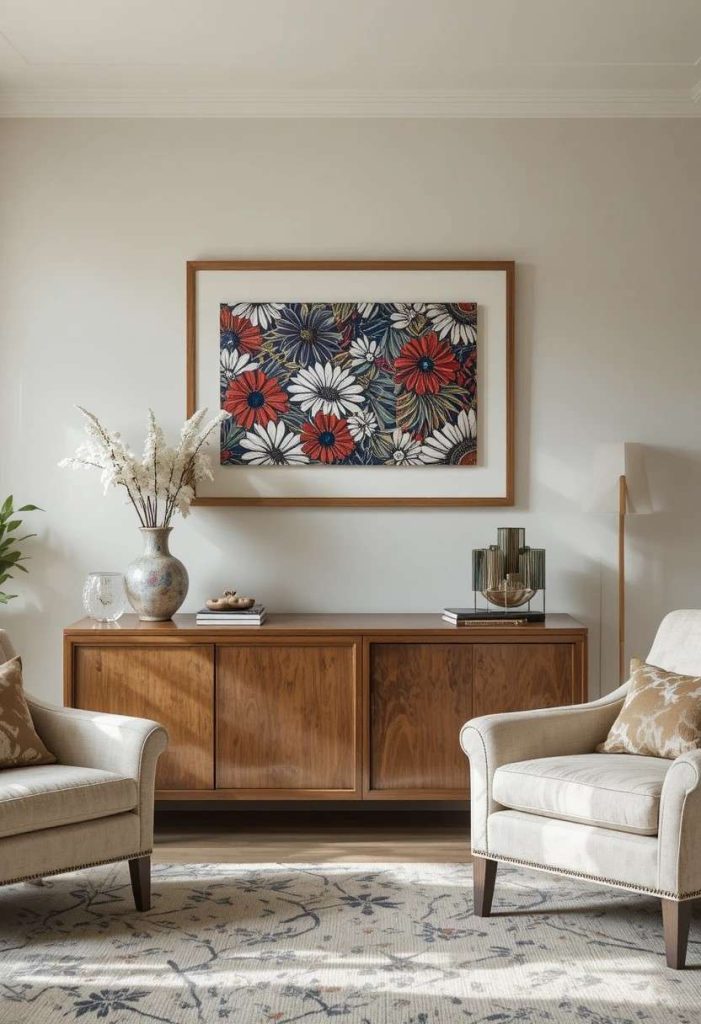 Frame a Pretty Scarf or Piece of Fabric