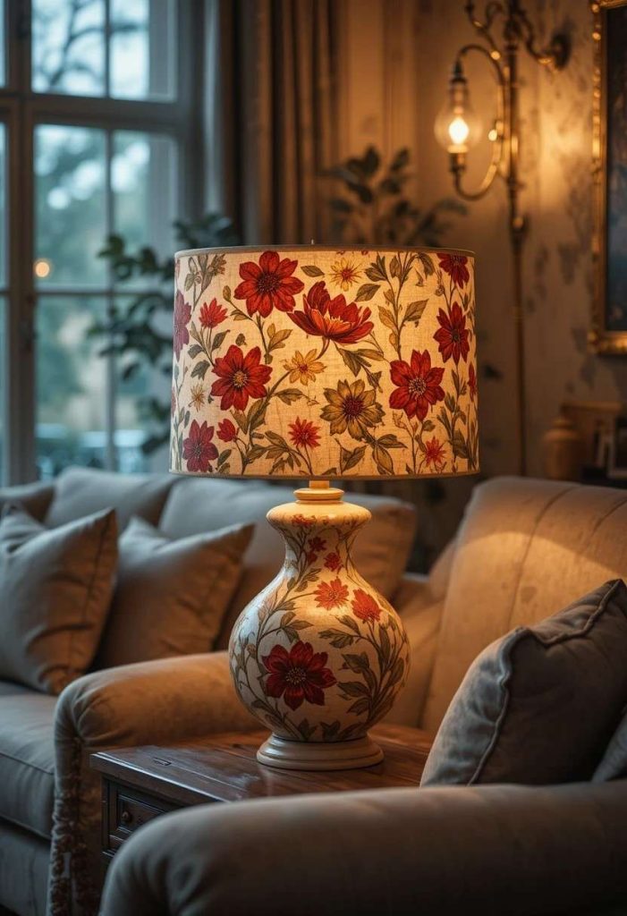 DIY Fabric-Wrapped Lampshade: Transform a Basic Lamp Into a Statement Piece