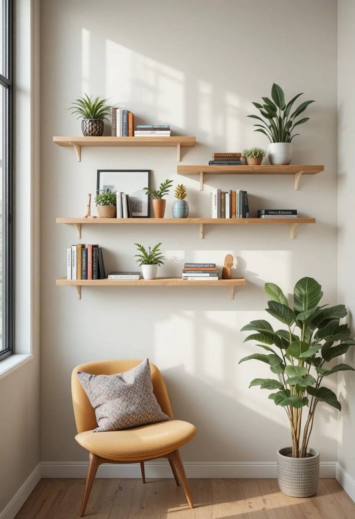 Wall Mounted Floating Shelves