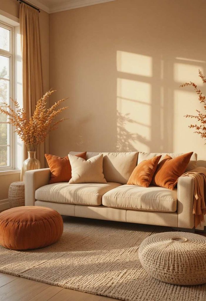 Honey Beige and Rust