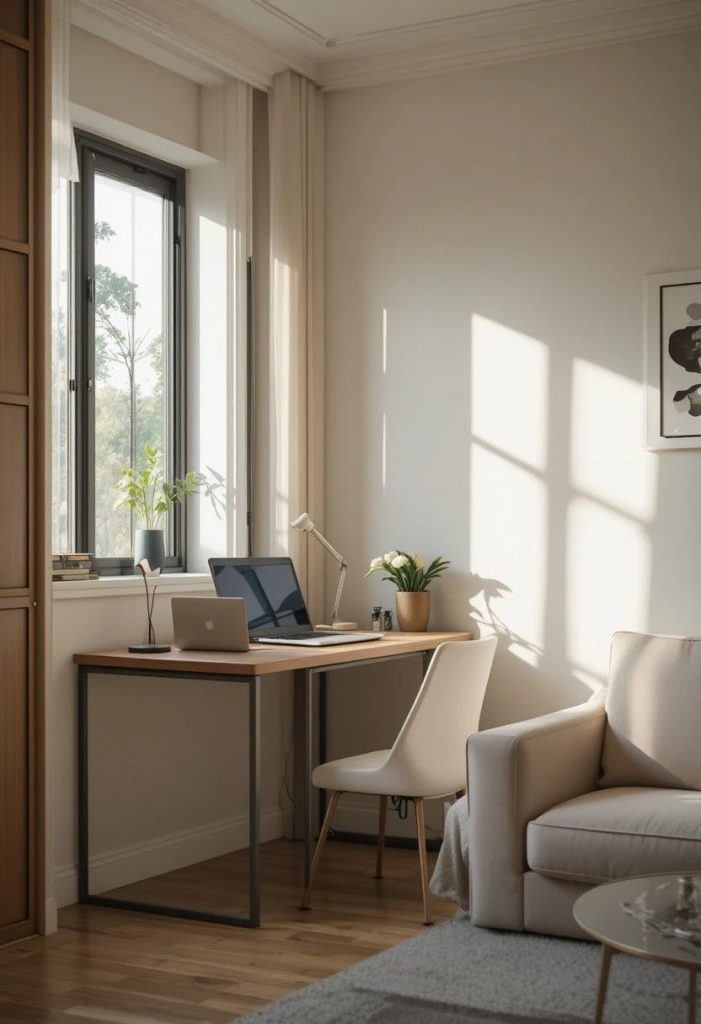 Put the Desk Behind the Sofa
