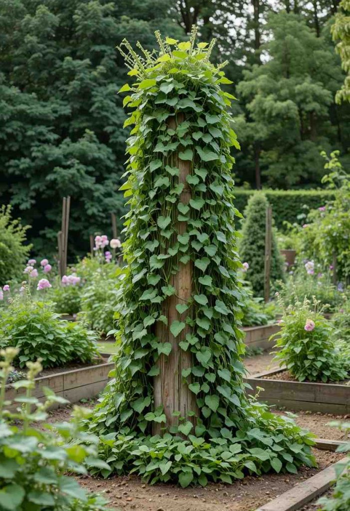 Add a Rustic Obelisk for Climbers