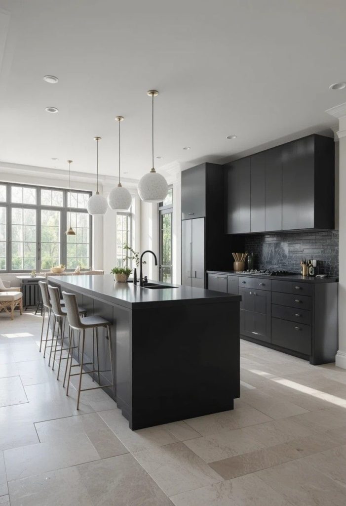 Pair With a Light Stone Floor