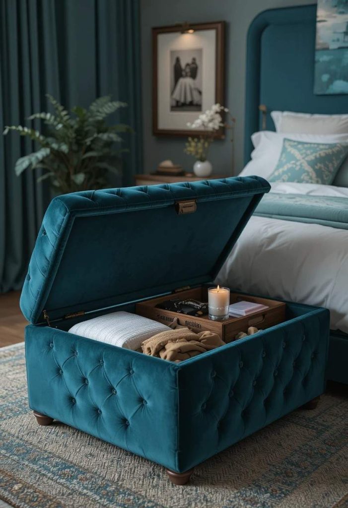 The Ottoman at the Foot of the Bed: Seating, Storage, and Style in One