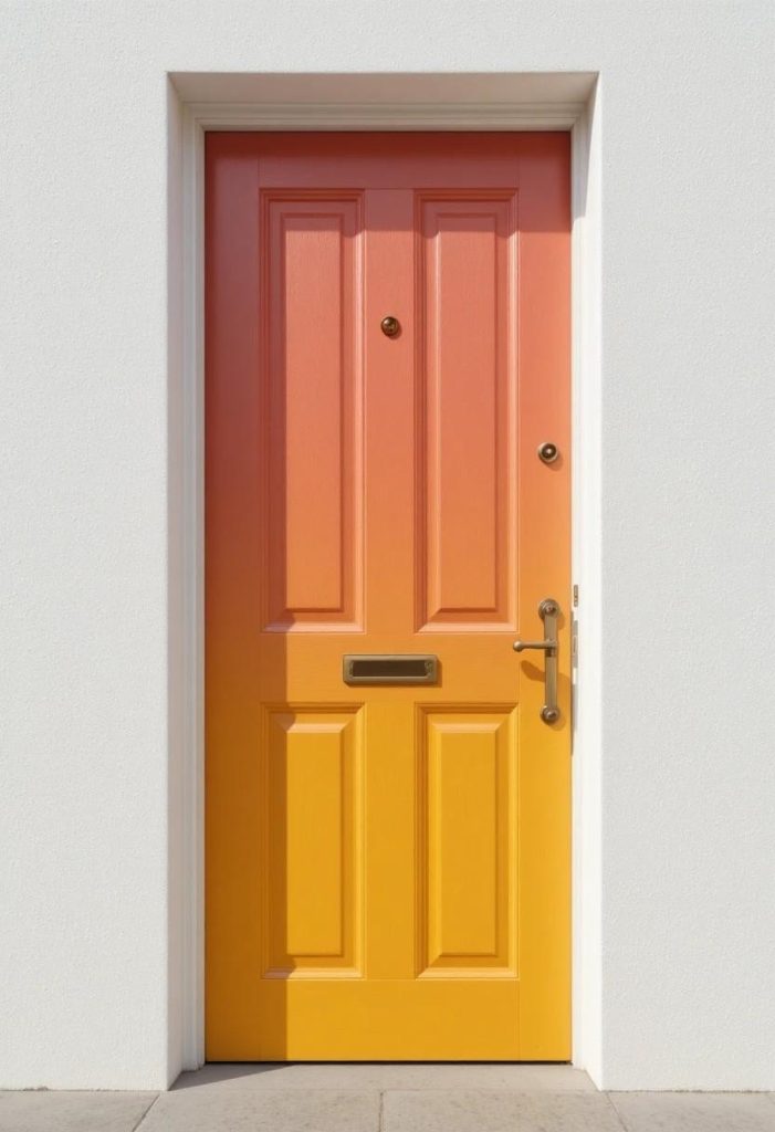 Ombré Gradient Door