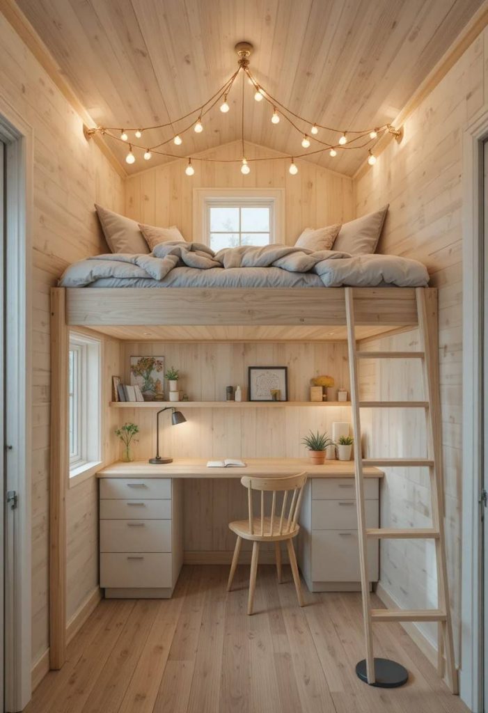 Loft Bed With Space Below
