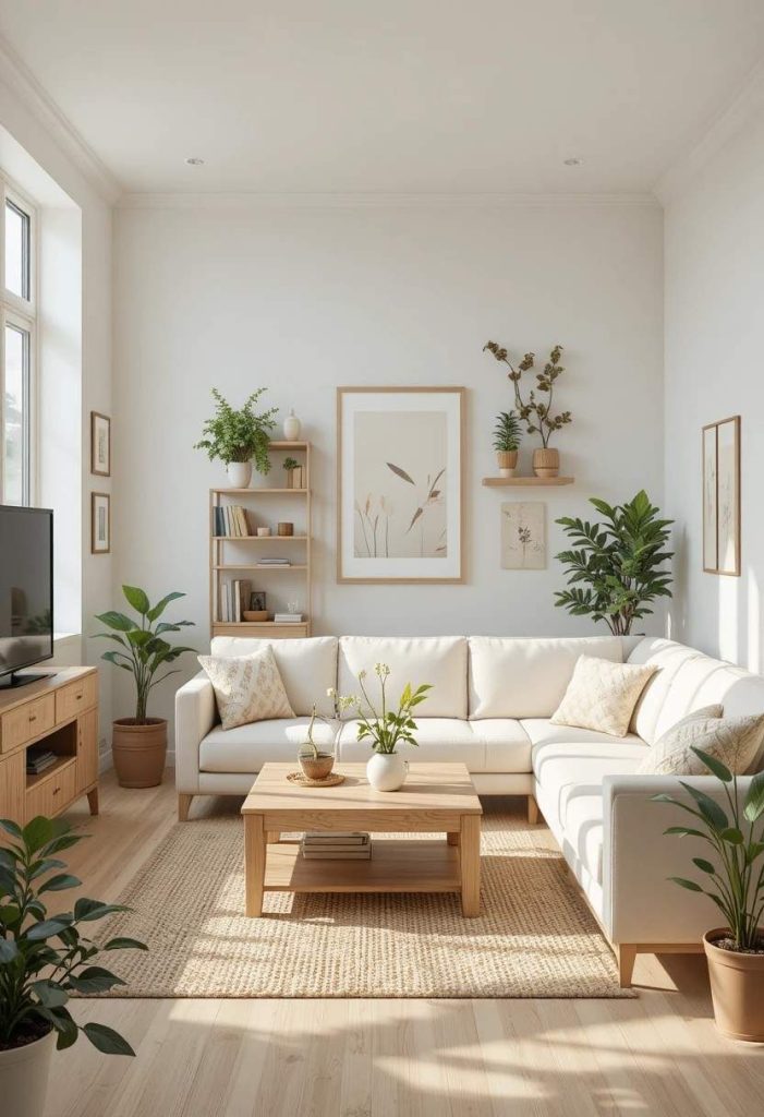 Warm White and Natural Wood