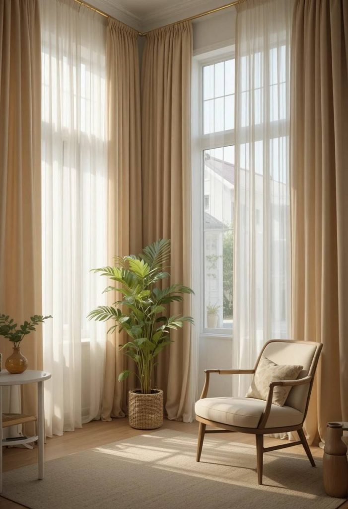 Hang Curtains High and Wide