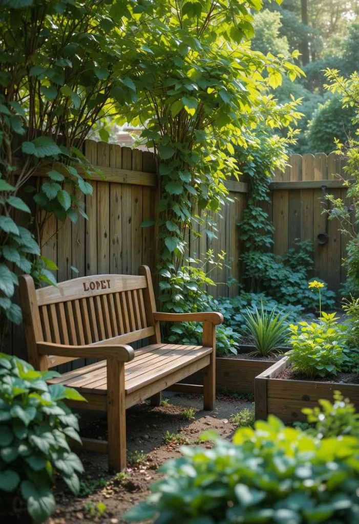 Add a Cozy Garden Bench