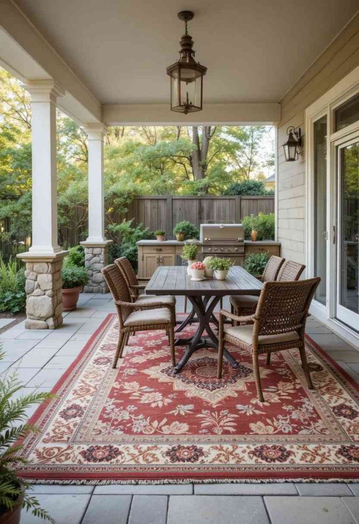 Define the Zone with an Outdoor Rug