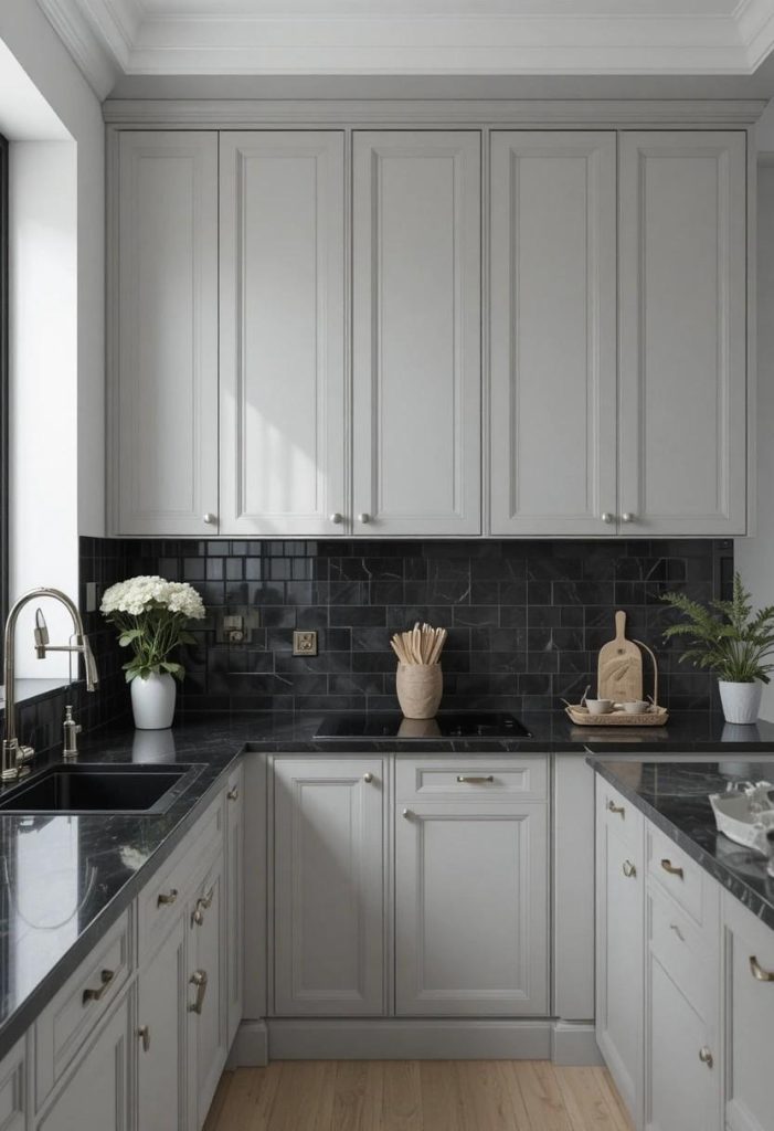 Mix With Soft Grey Cabinets
