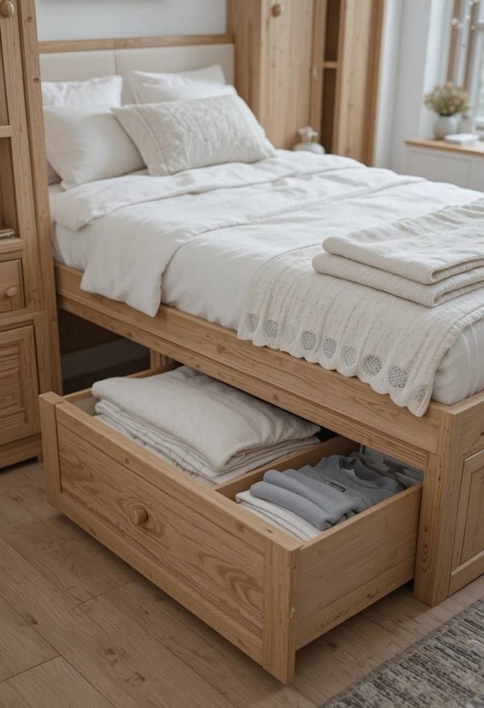 Under-Bed Rolling Drawers: Organised Hidden Storage at Floor Level