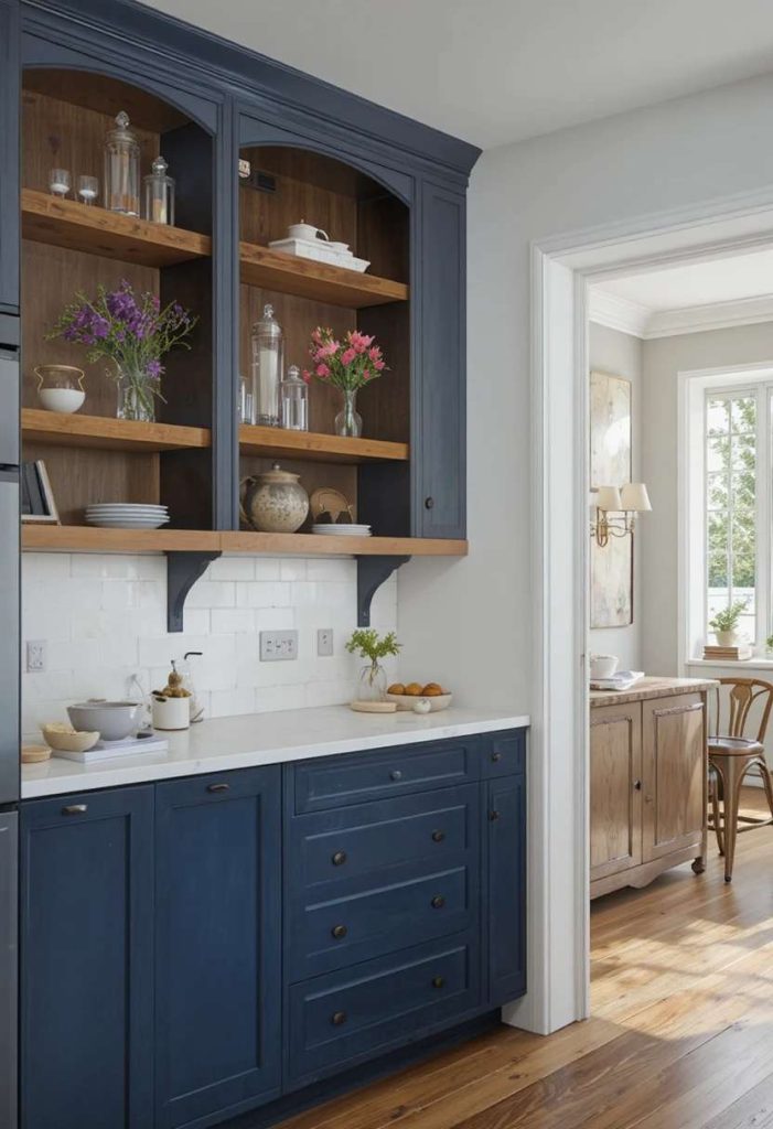 Add Open Wood Shelving
