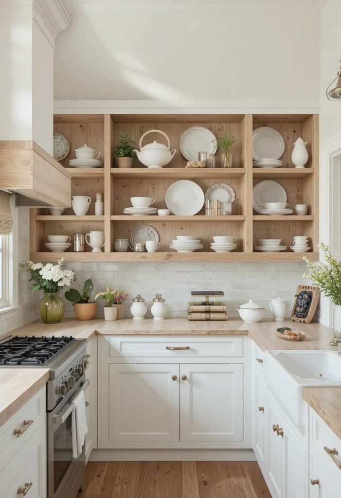 Add Open Oak Shelving