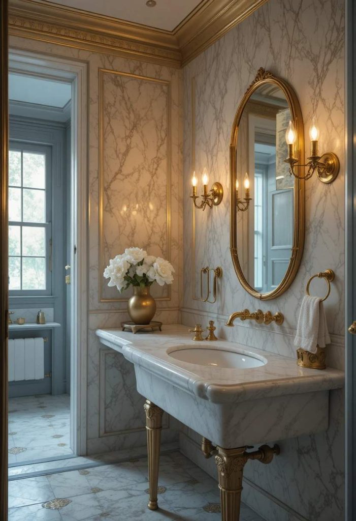 Add Brass or Gold Fixtures