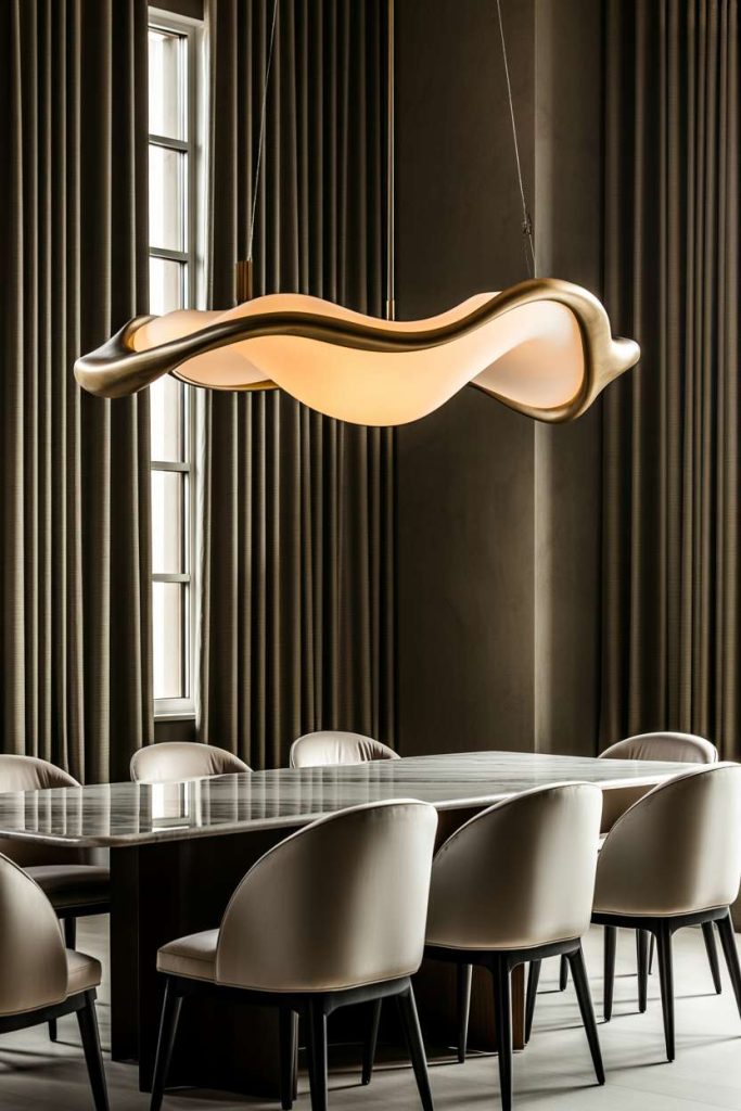Add a Sculptural Light Fixture