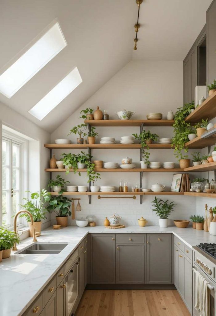 Add Tall Open Shelving