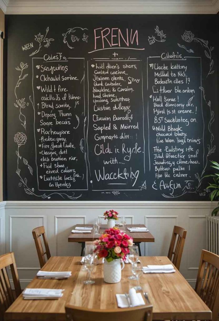 Add a Chalkboard or Menu Wall