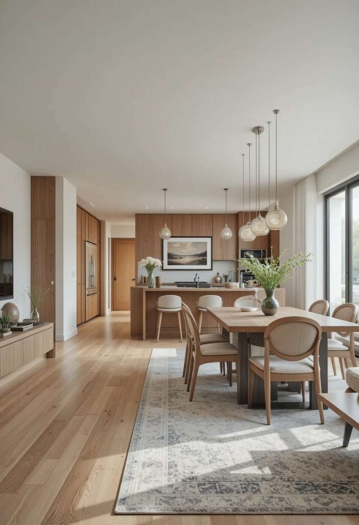 Use Coordinating Wood Tones