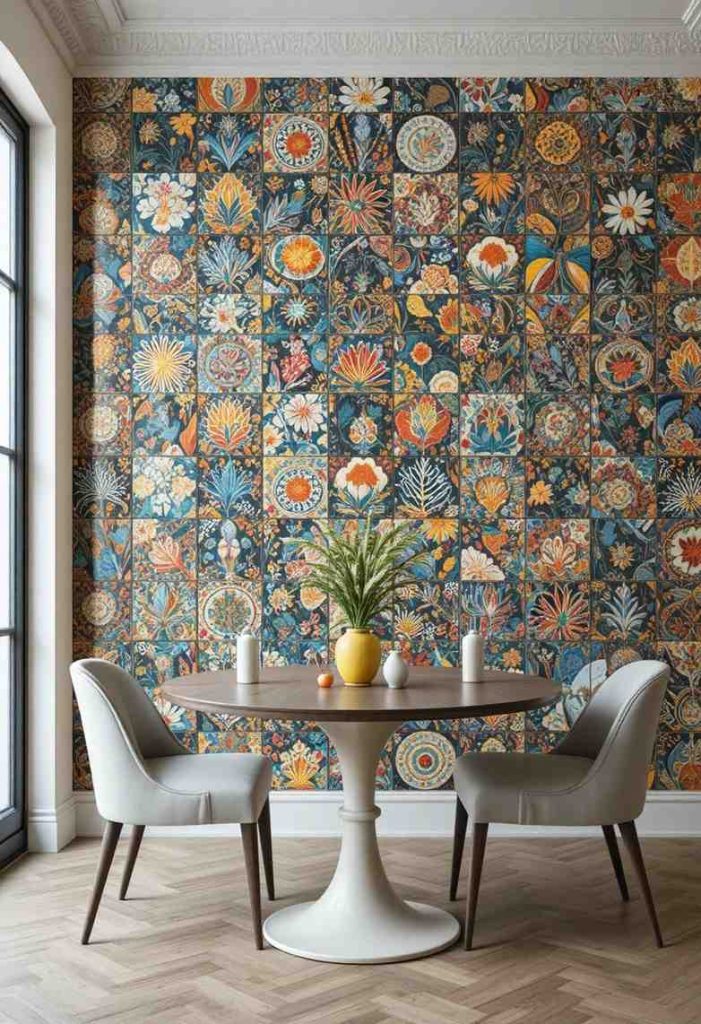 Add a Bold Patterned Tile Feature