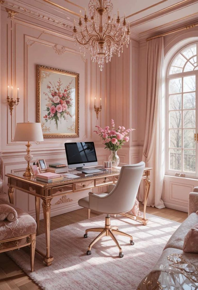 Feminine Home Office Ideas