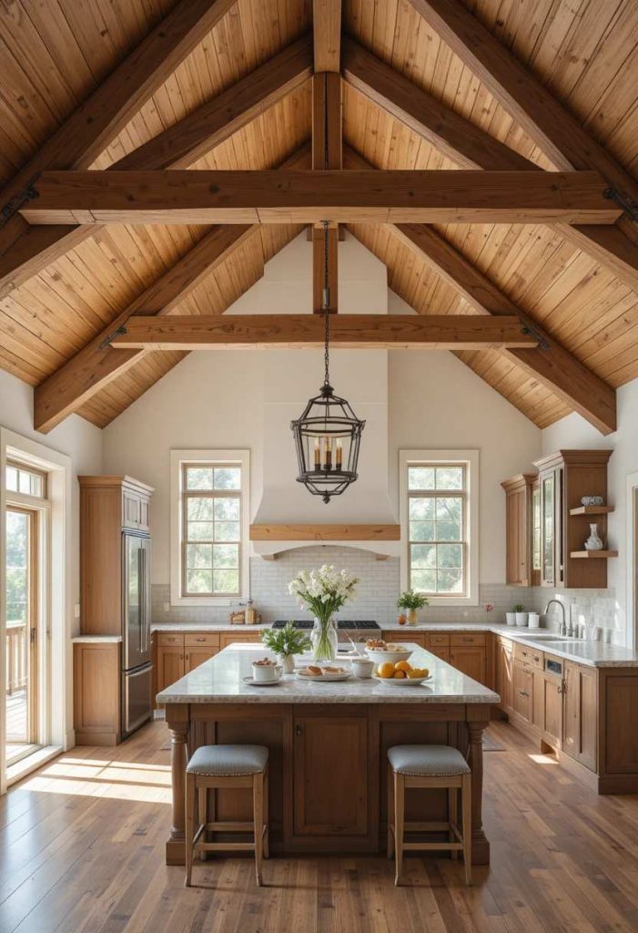 Add Exposed Wooden Beams