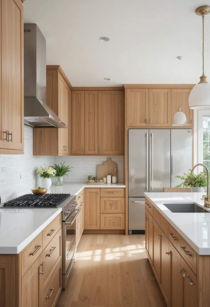 Pair With Crisp White Countertops