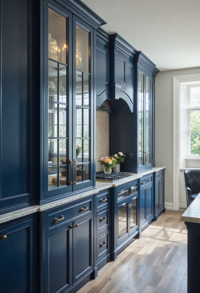 Add Glass-Front Cabinets