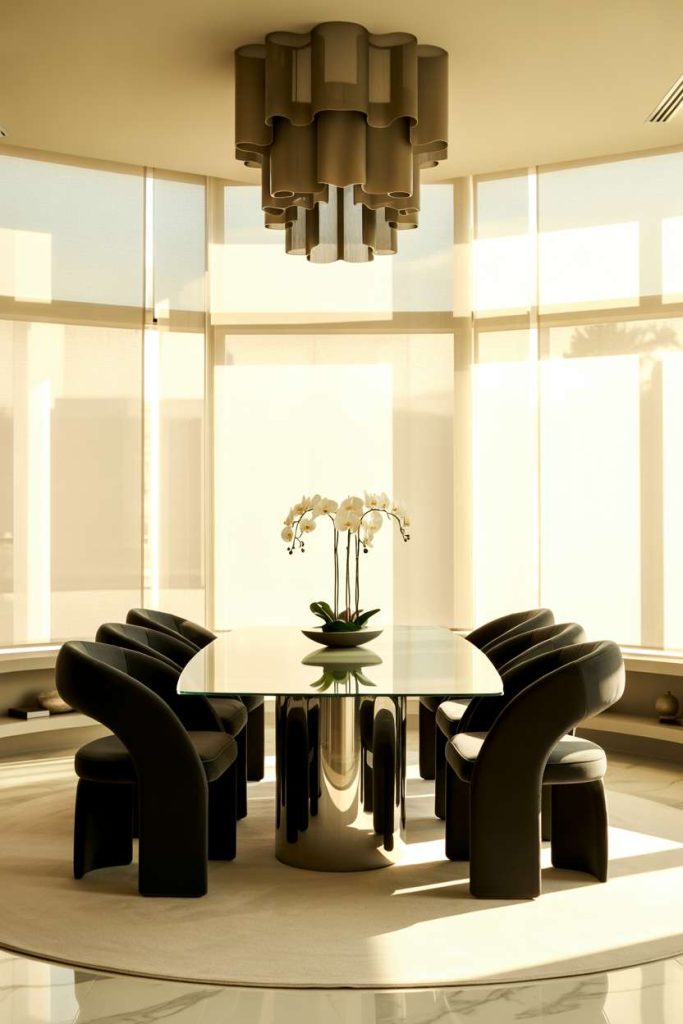 Add a Glass Table for Lightness
