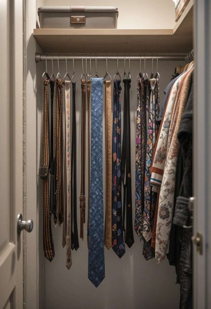 Add a Belt and Tie Rack