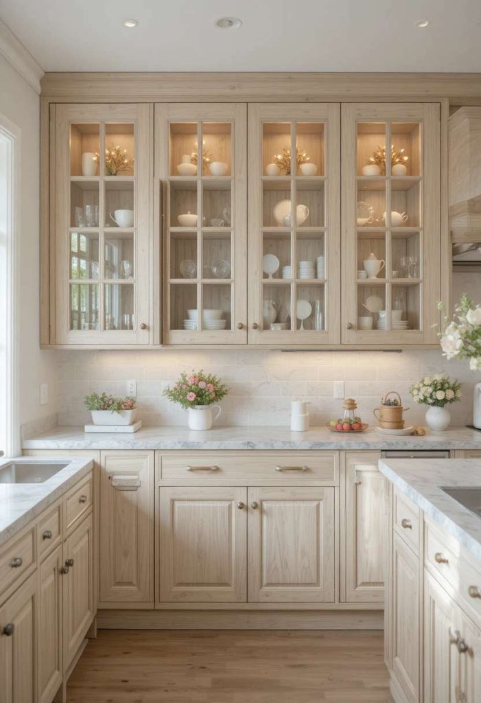 Add Glass-Front Cabinets