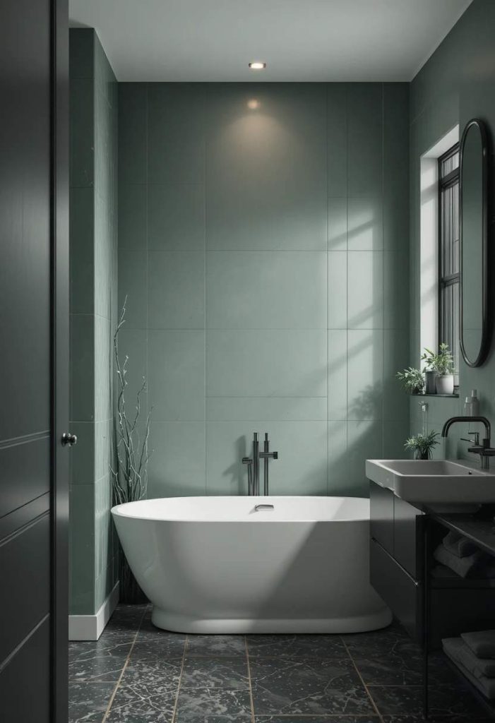Pair Sage With Black Accents