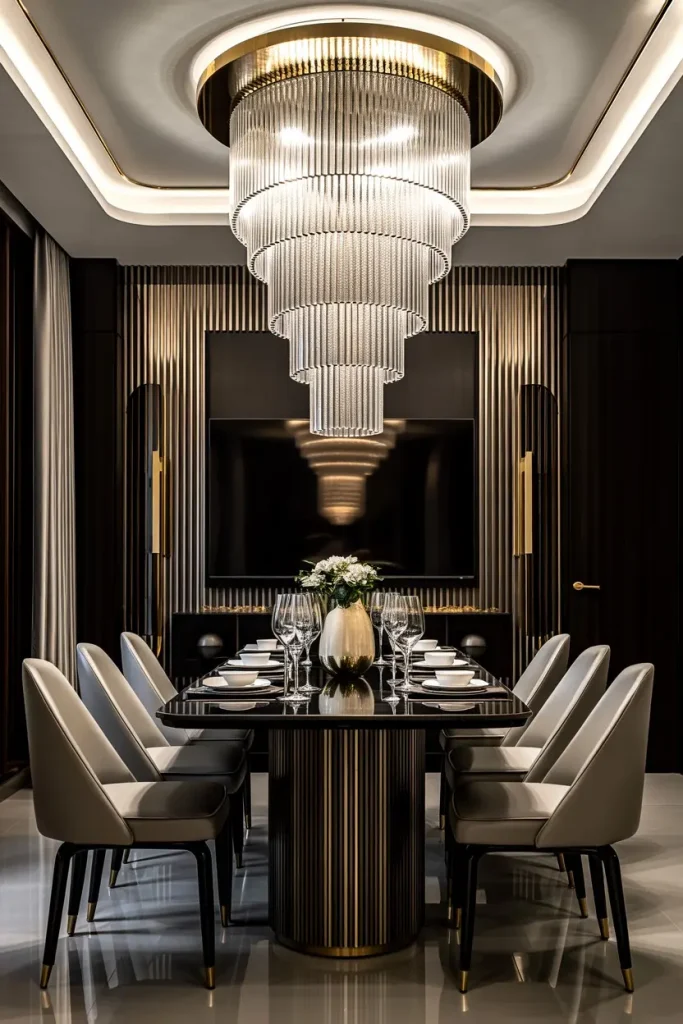 Hang a Dramatic Chandelier
