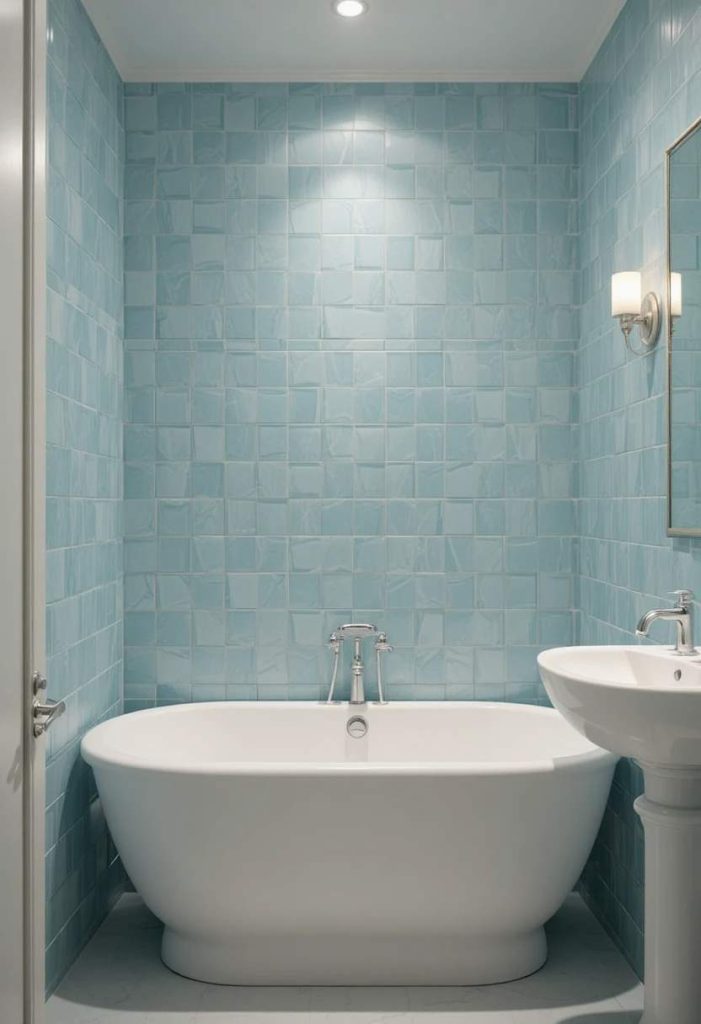 Try Light Blue Tiles