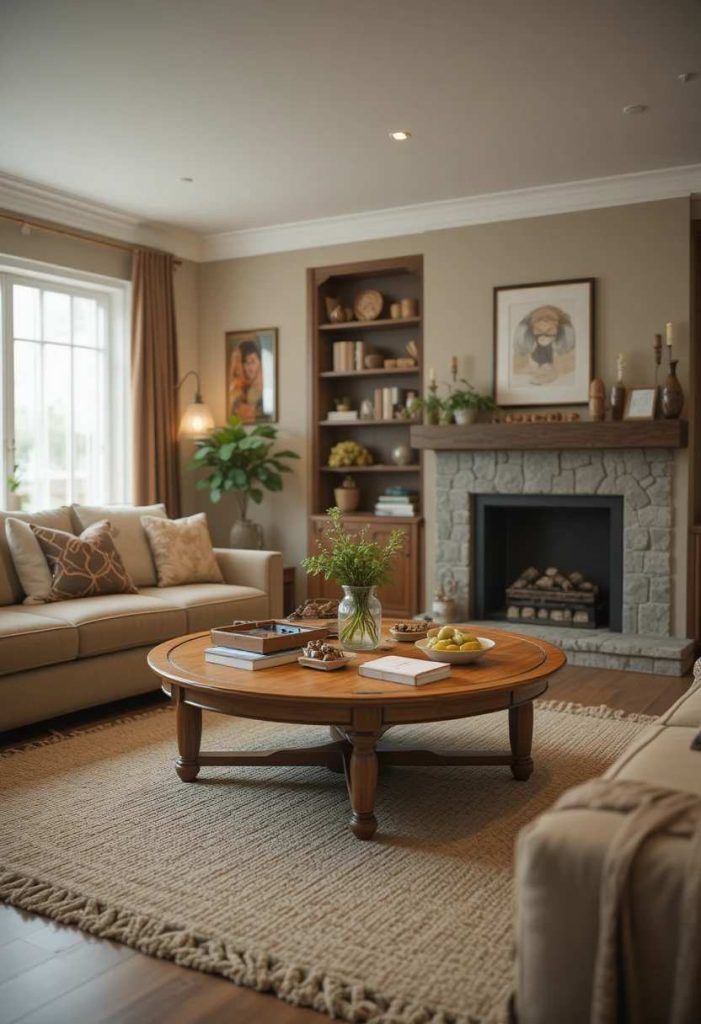 Add a Sturdy Coffee Table