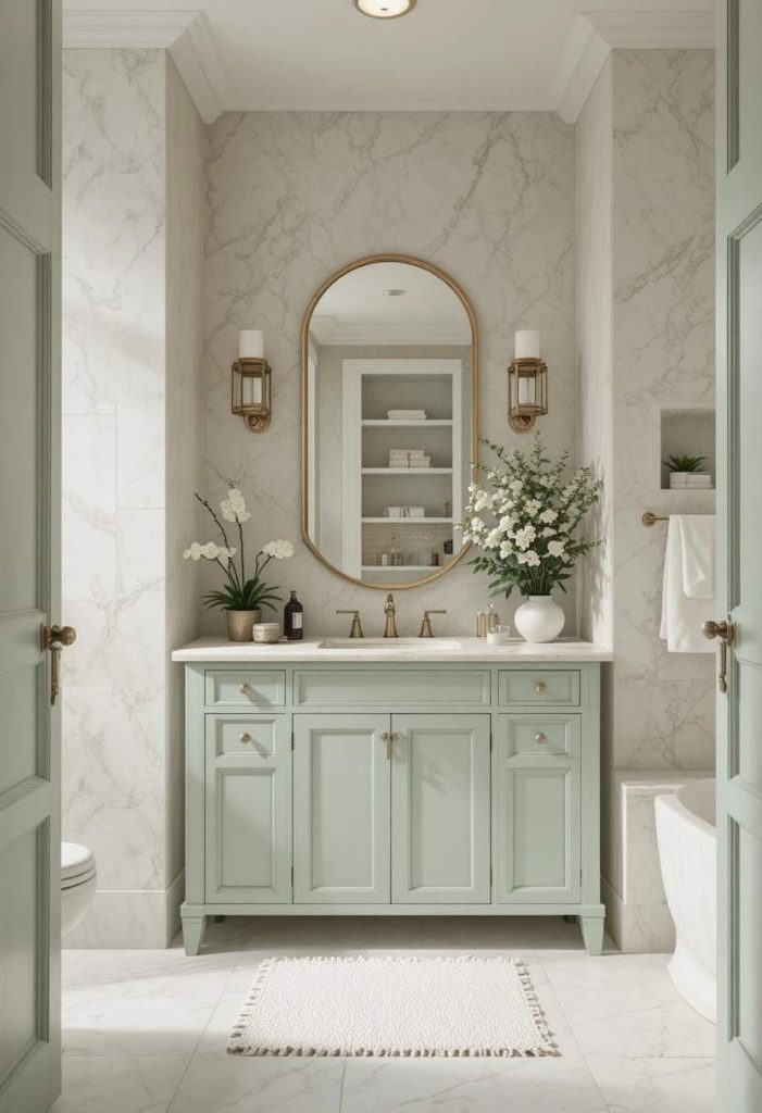 Add a Sage Green Vanity