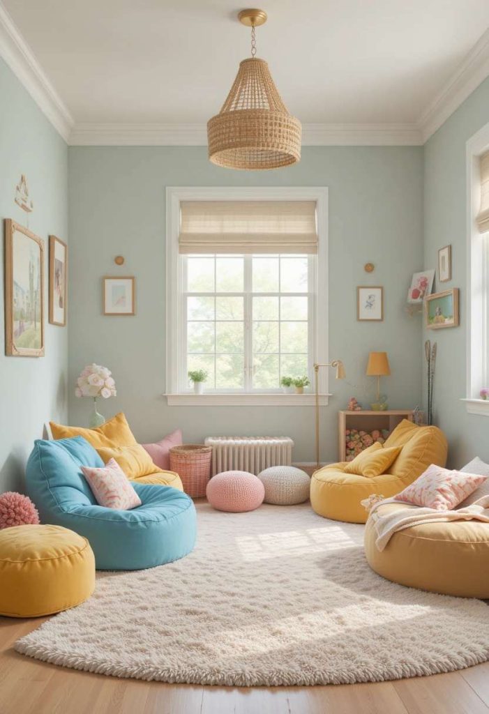 22. Add Comfy Floor Seating