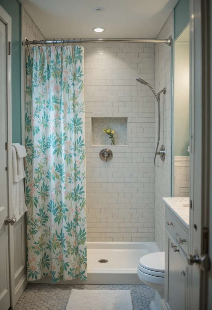 Add a Fresh Shower Curtain or Screen