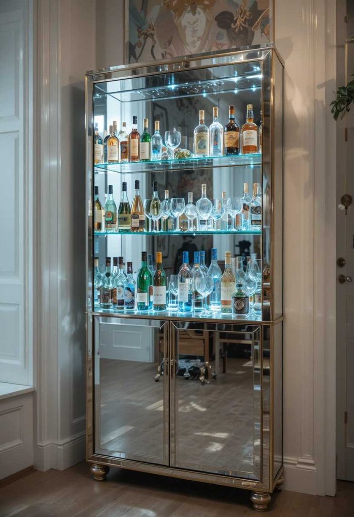 Add a Mirror or Glass Back