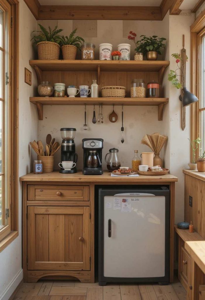 Add a Small Fridge for Milk