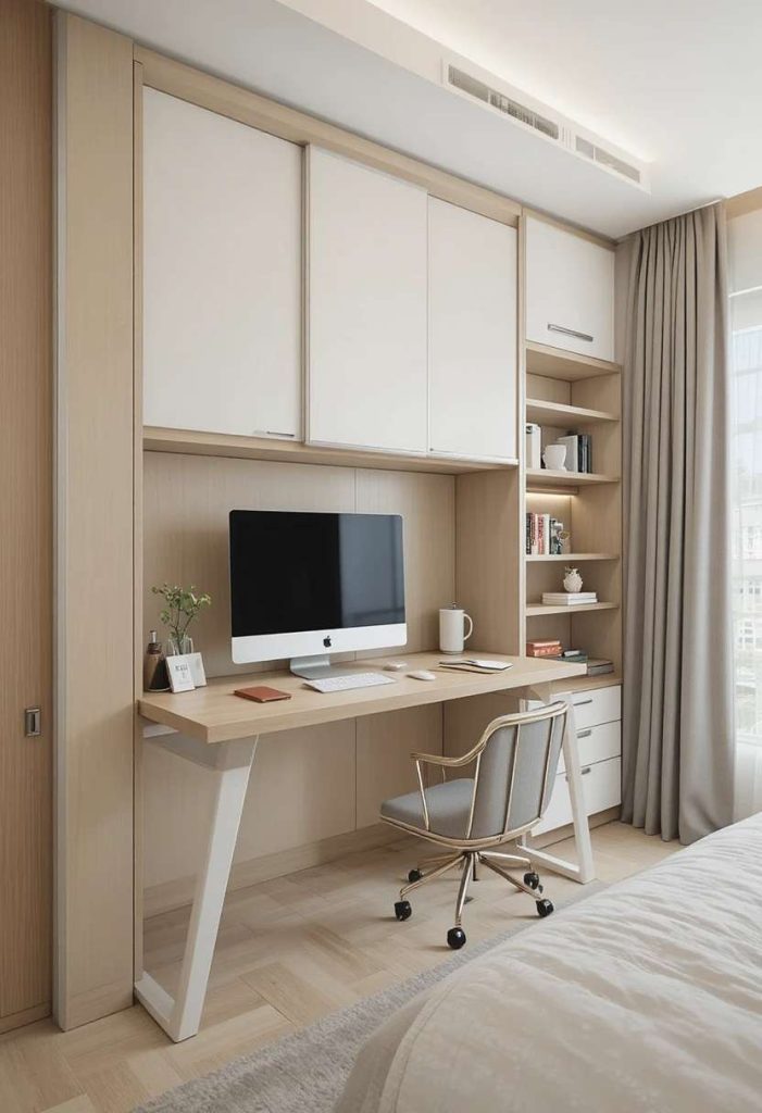 Use a Folding or Fold-Down Desk
