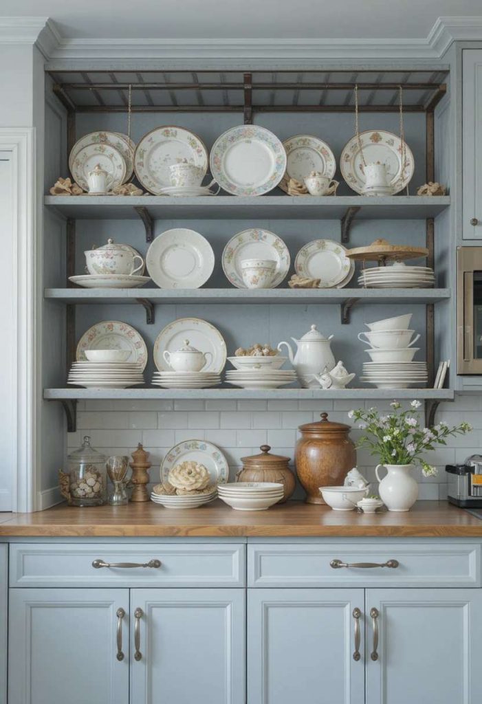 Add a Rack Above Open Shelving