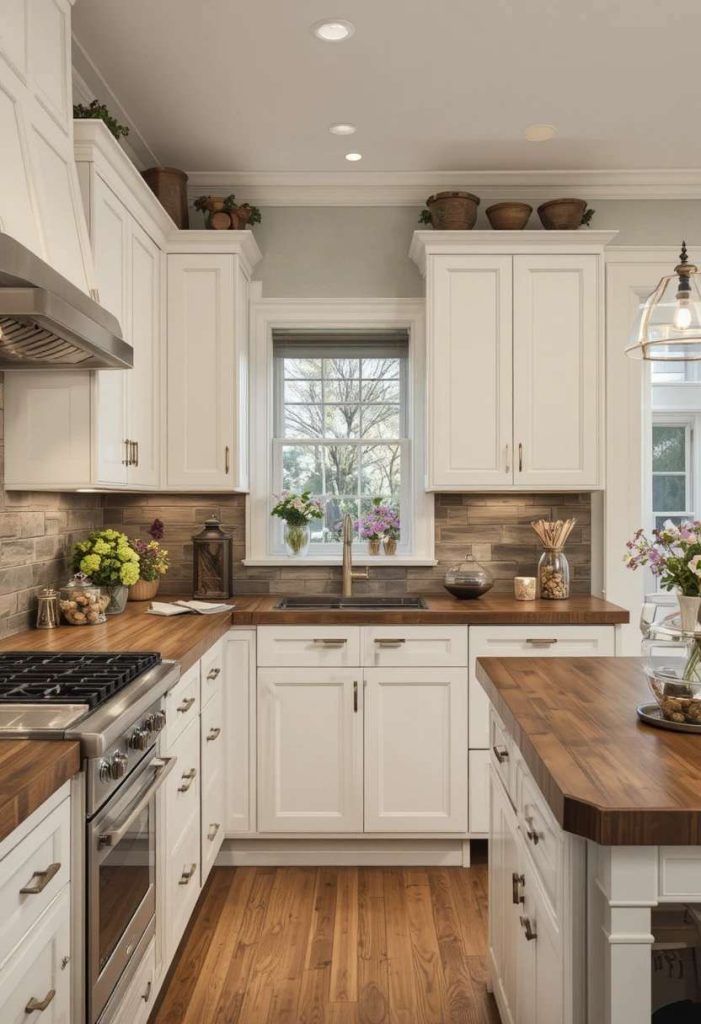 Pair With Crisp White Cabinets