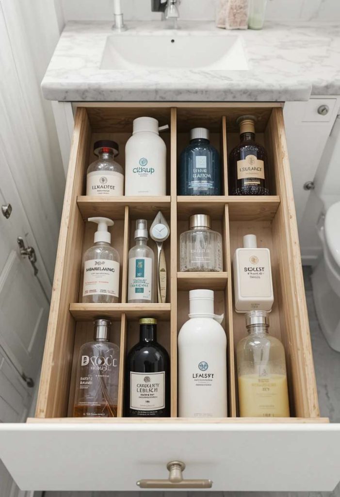 Add Vertical Storage in Deep Drawers