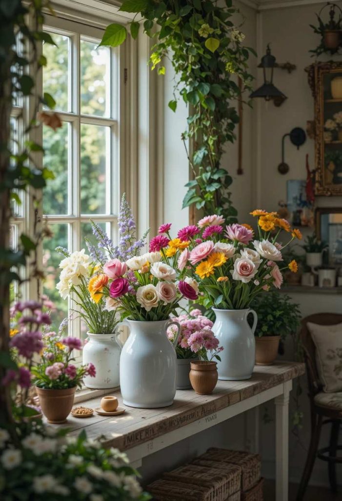 Add Fresh Flowers and Greenery