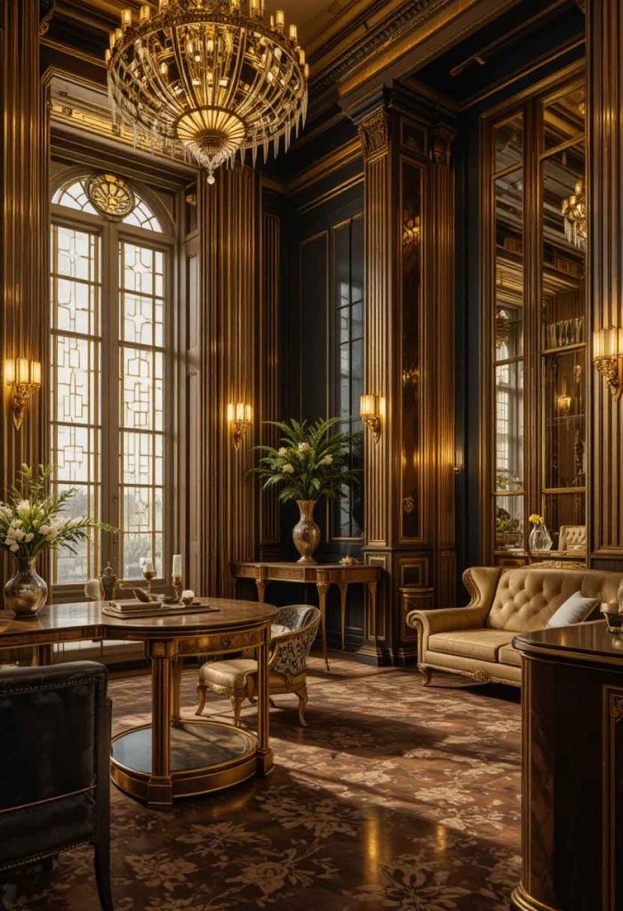 Use Gold and Brass Accents